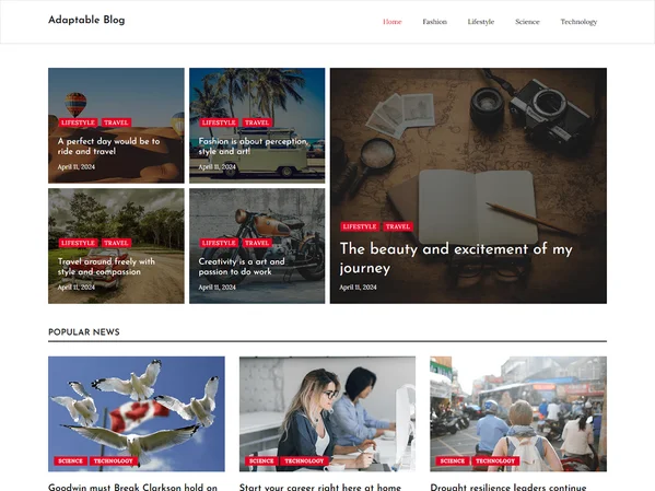 Adaptable Blog